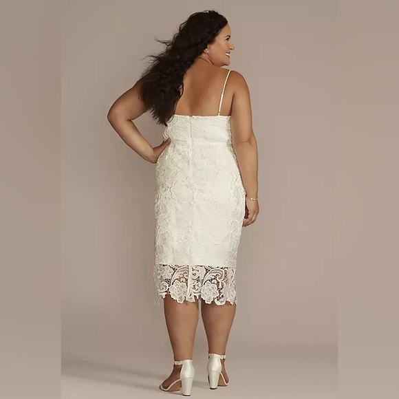 Lace bridal dress size 22W soft white - Picture 2 of 6